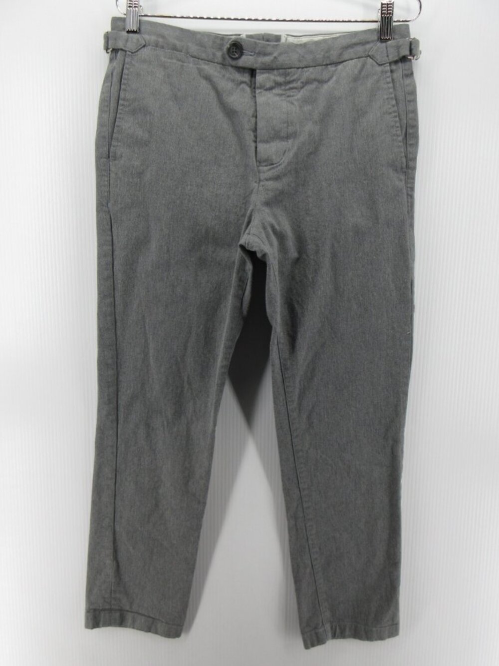Proper Cloth Pants 30X27 Chino Side Tabs Button Fly Trousers Casual